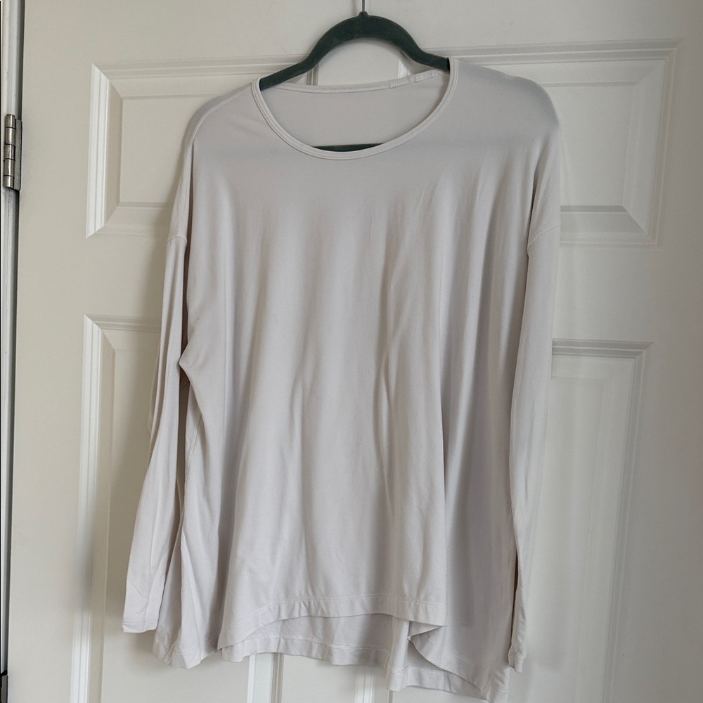 lululemon athletica Soft White Long Sleeve Top